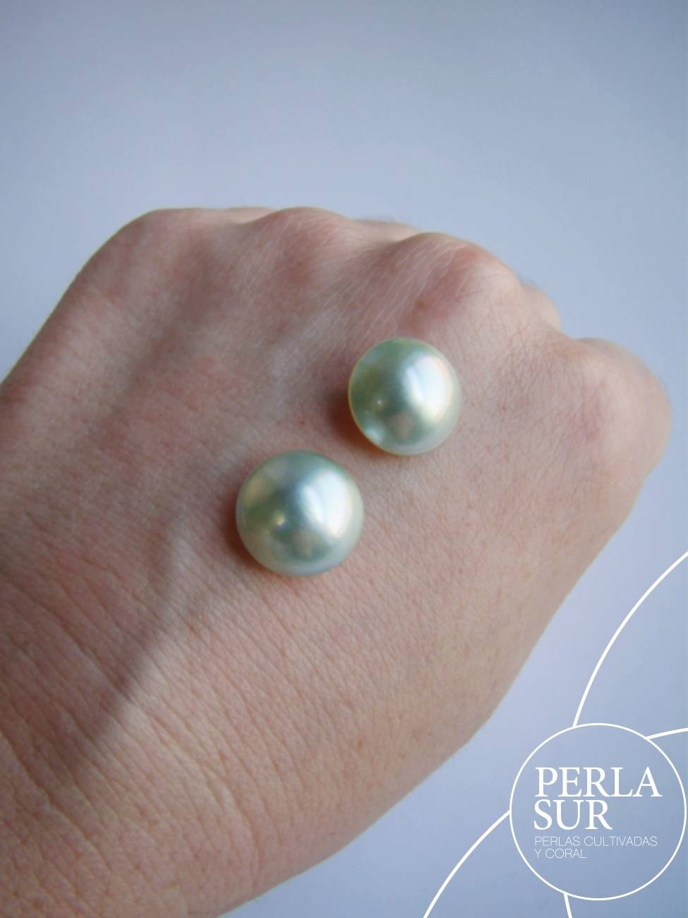 Par Mabe 12'5-13mm Verde Agua Lisas