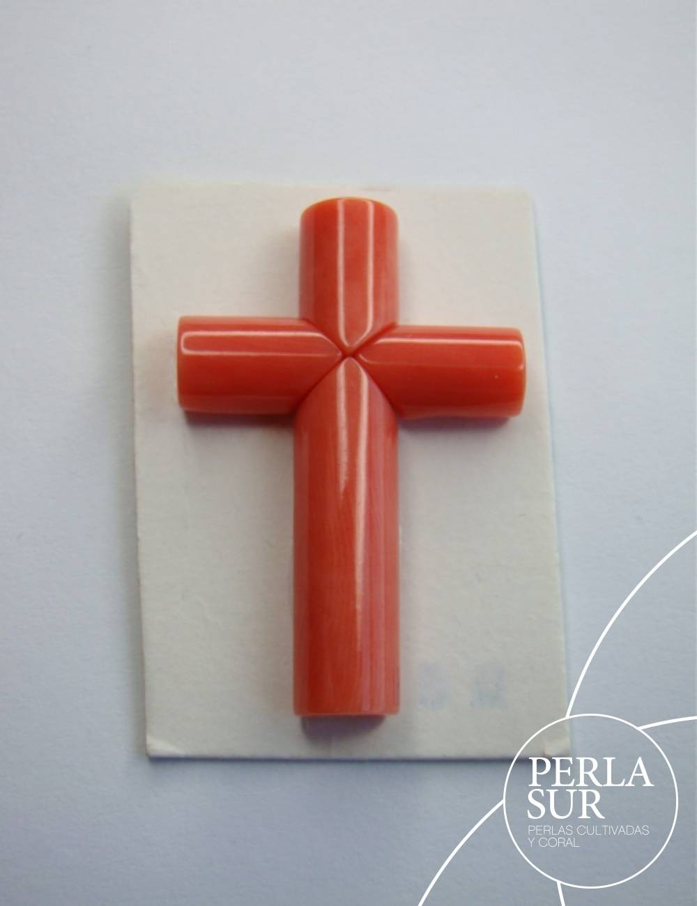 Cruz 30x20mm Coral Japonés
