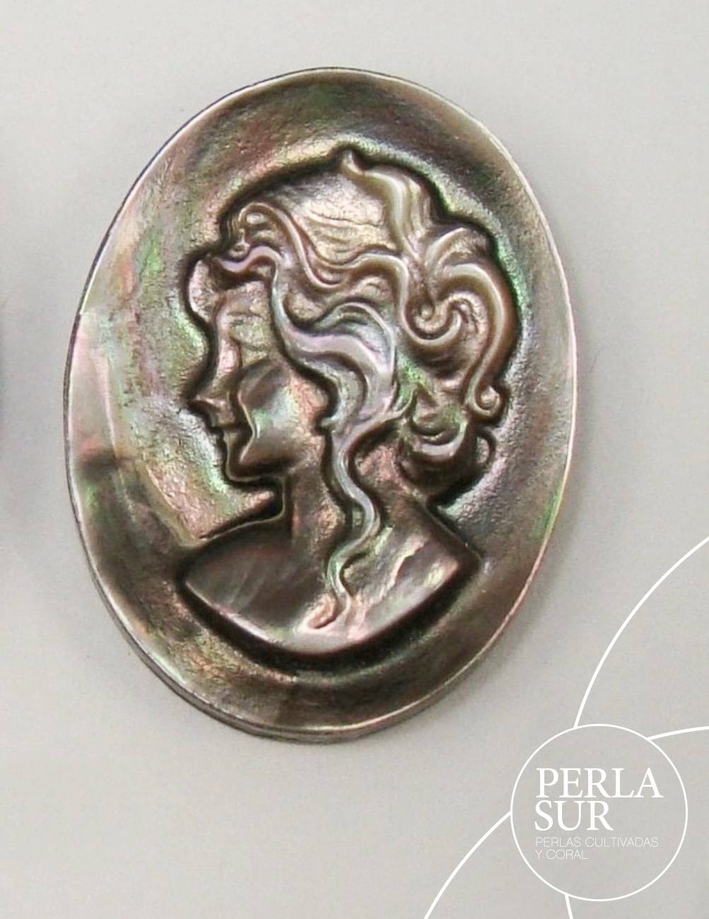 Sara 15x20mm Camafeo Nácar Tahití