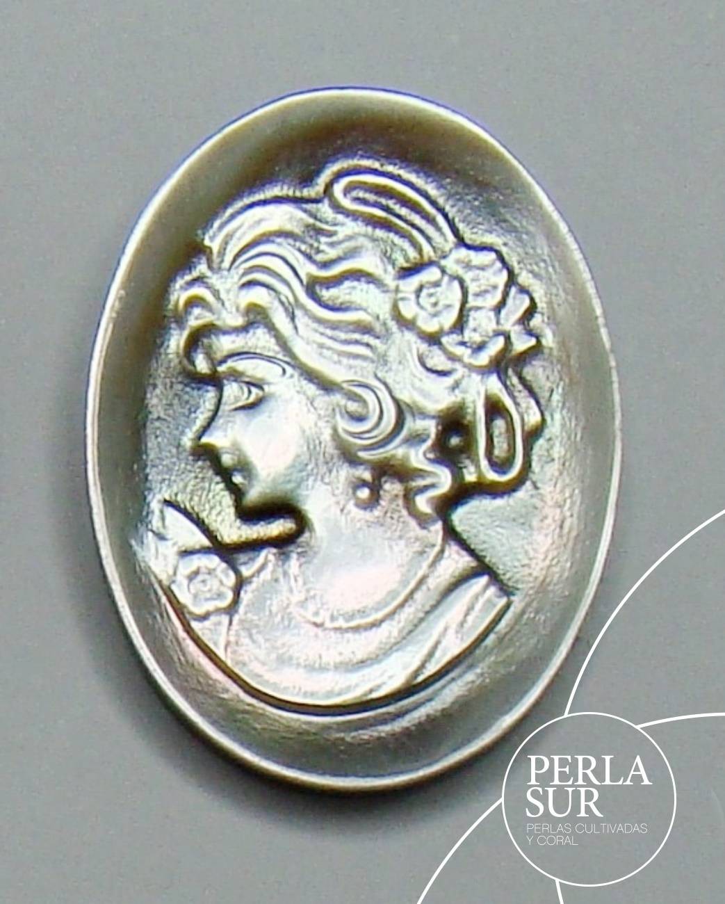 Helena 15x20mm Camafeo Nácar Tahití