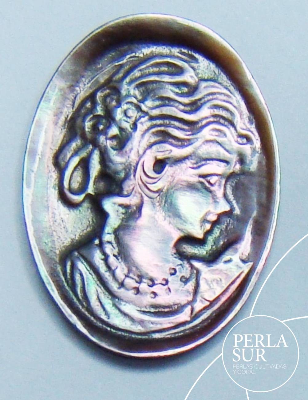Helena 13x18mm Camafeo Nácar Tahití