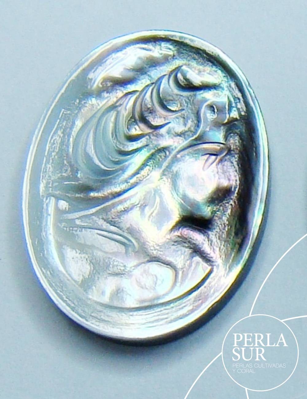Agnes 12x16mm Camafeo Nácar Tahití