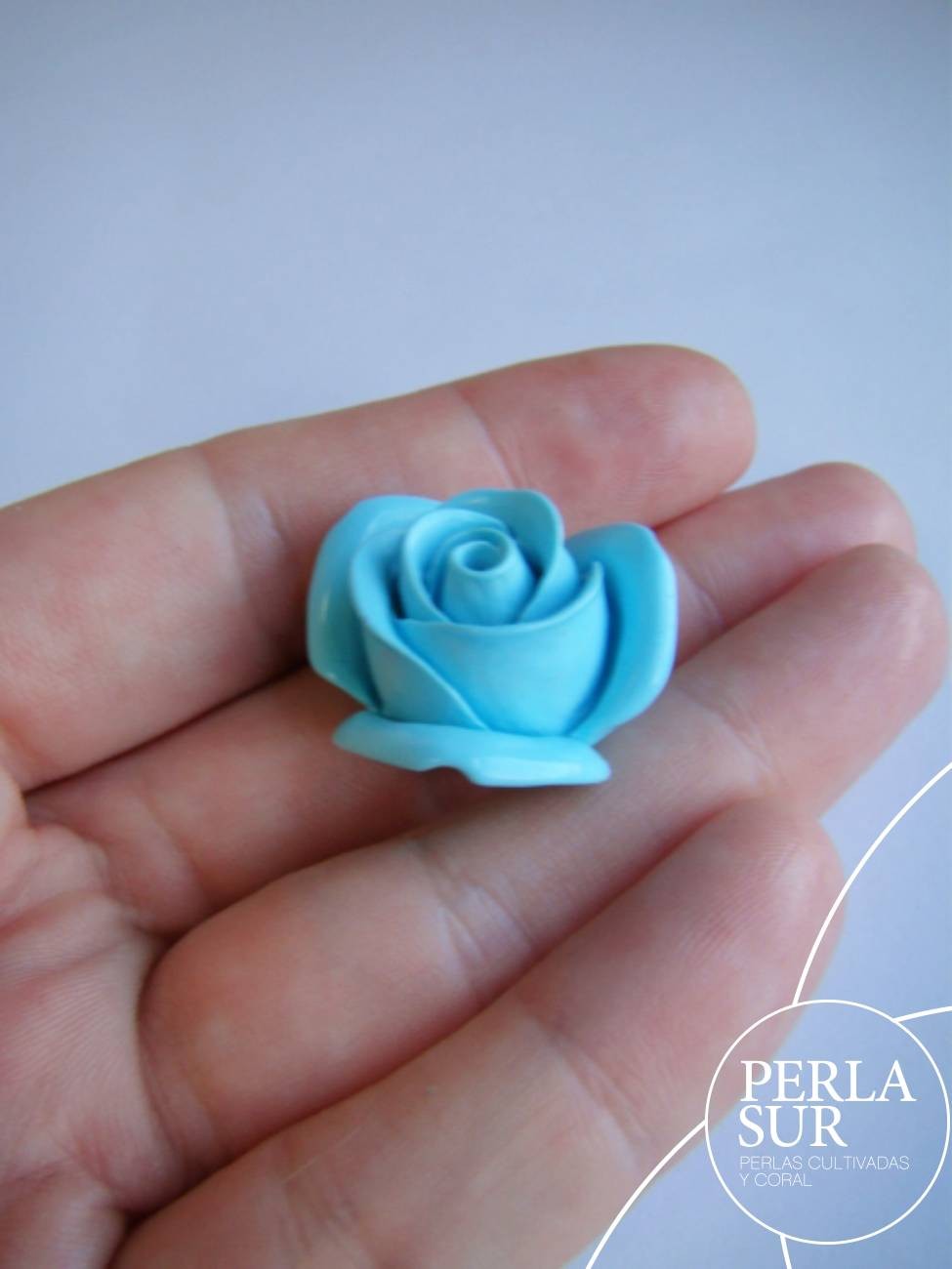 Rosa 25mm Turquesa Rec.