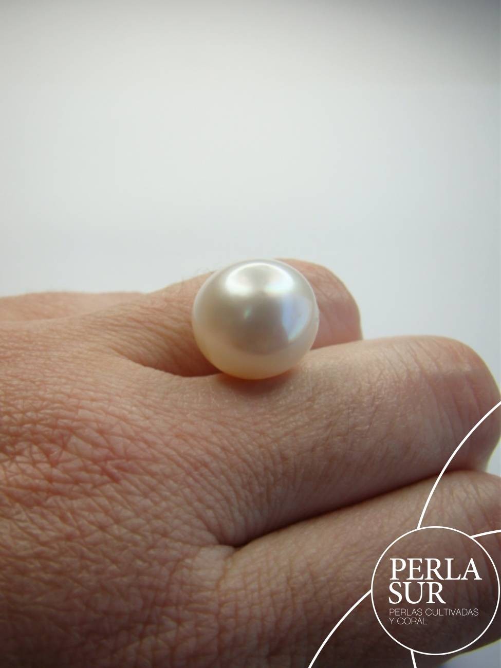 Perla Australiana suelta 14mm Botón