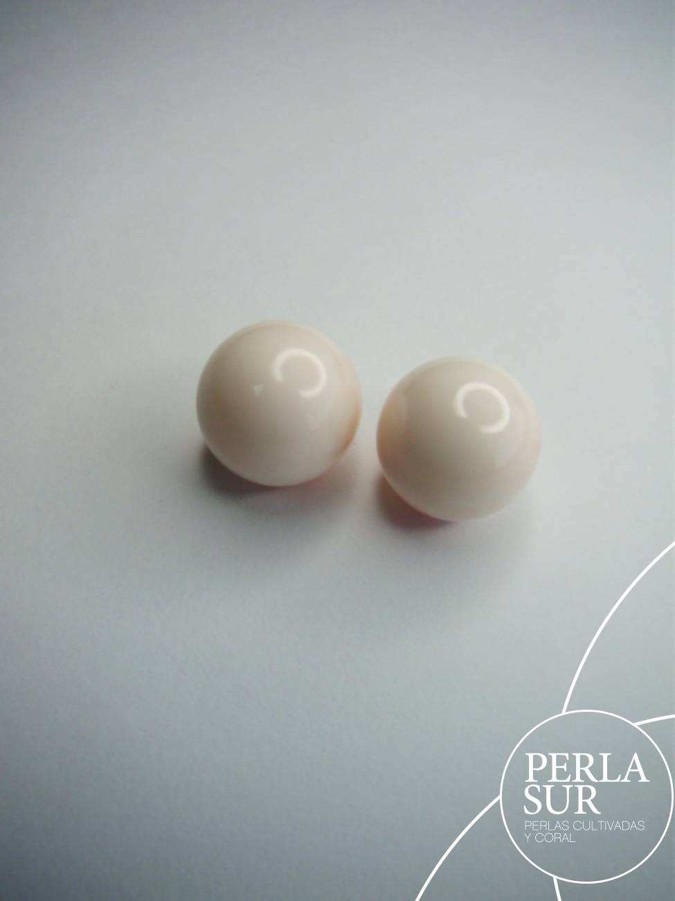Par Bolas 14mm Coral Rosa
