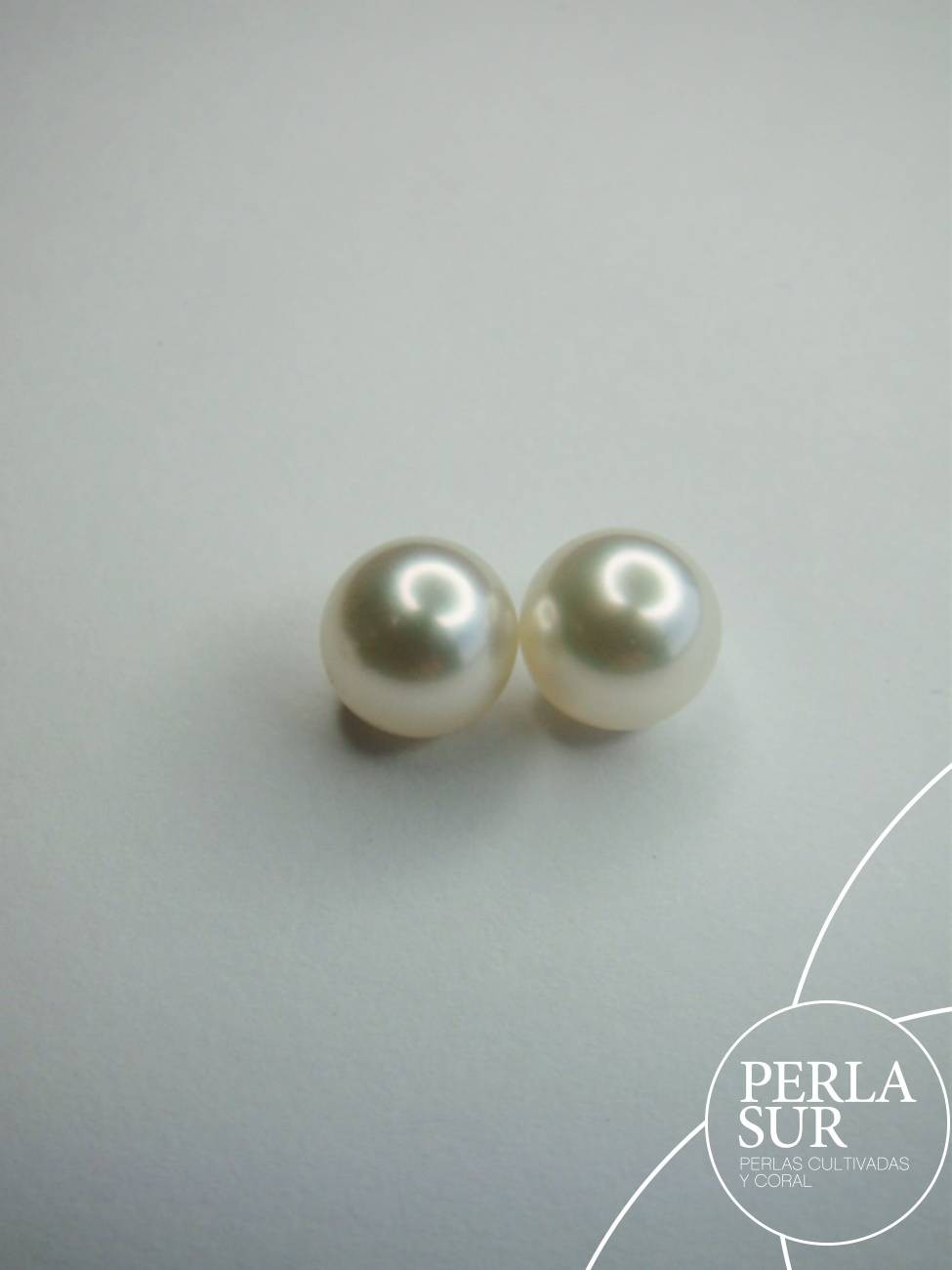 Pareja Perla Australiana Redonda 8mm