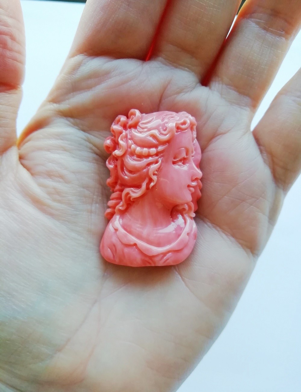 Camafeo 25x40mm Coral Japonés