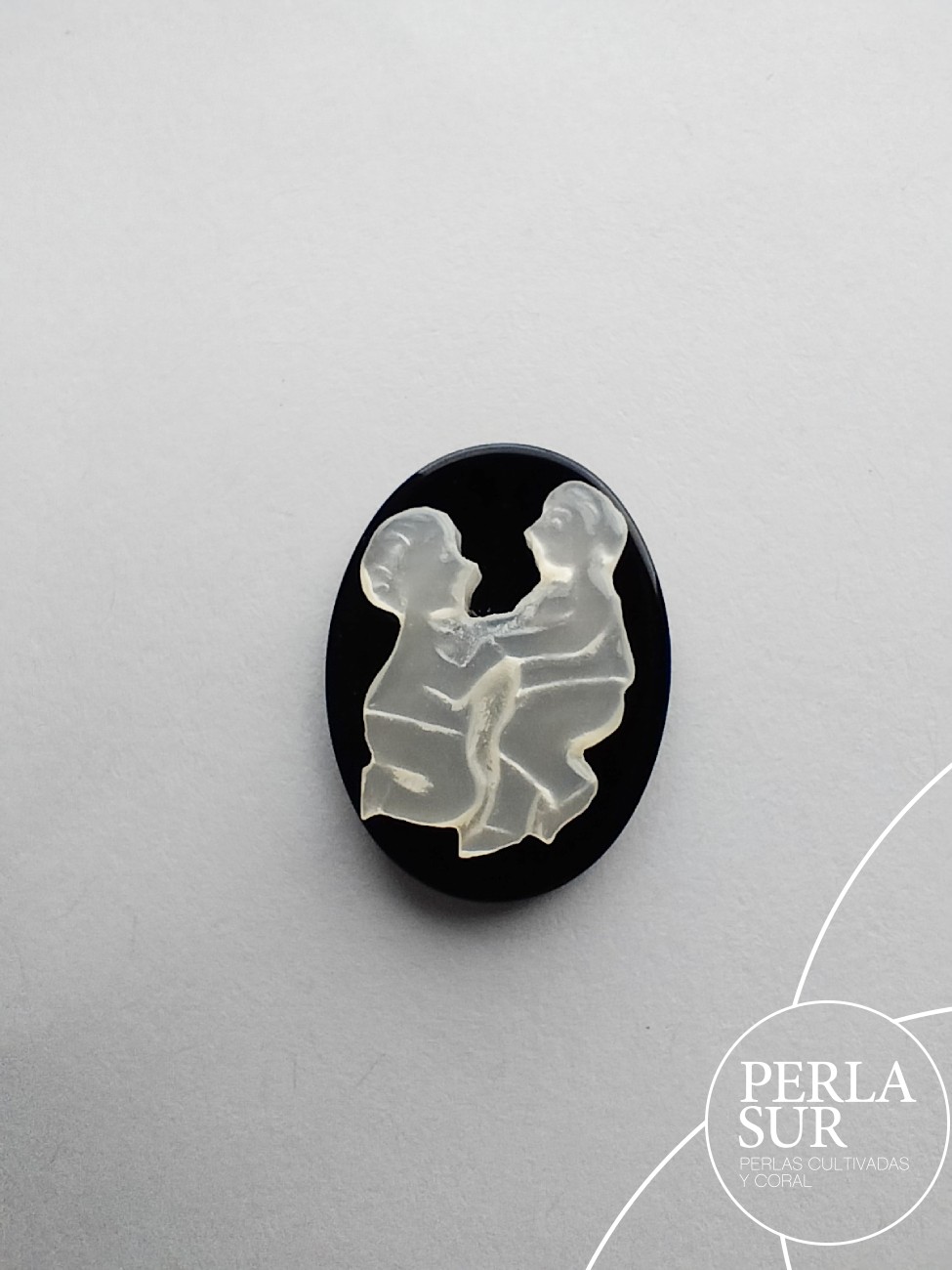 Géminis 15x20mm Ónix-Madreperla Australiana