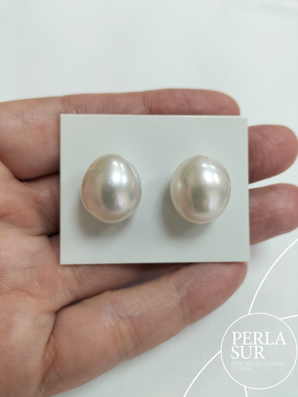 Pareja Perla 13'5x15'5mm Australiana Oval