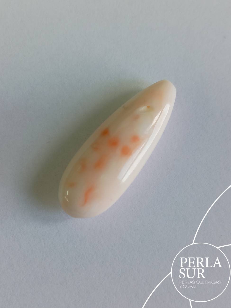 Perilla 33x11'5mm coral rosa