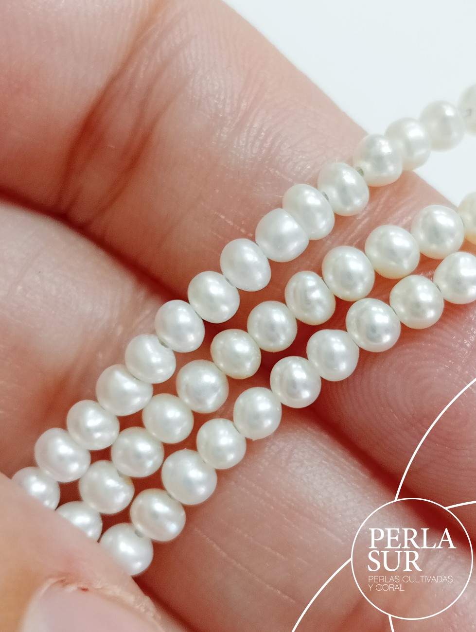 Hilo perla patata 3-3'5mm blanca