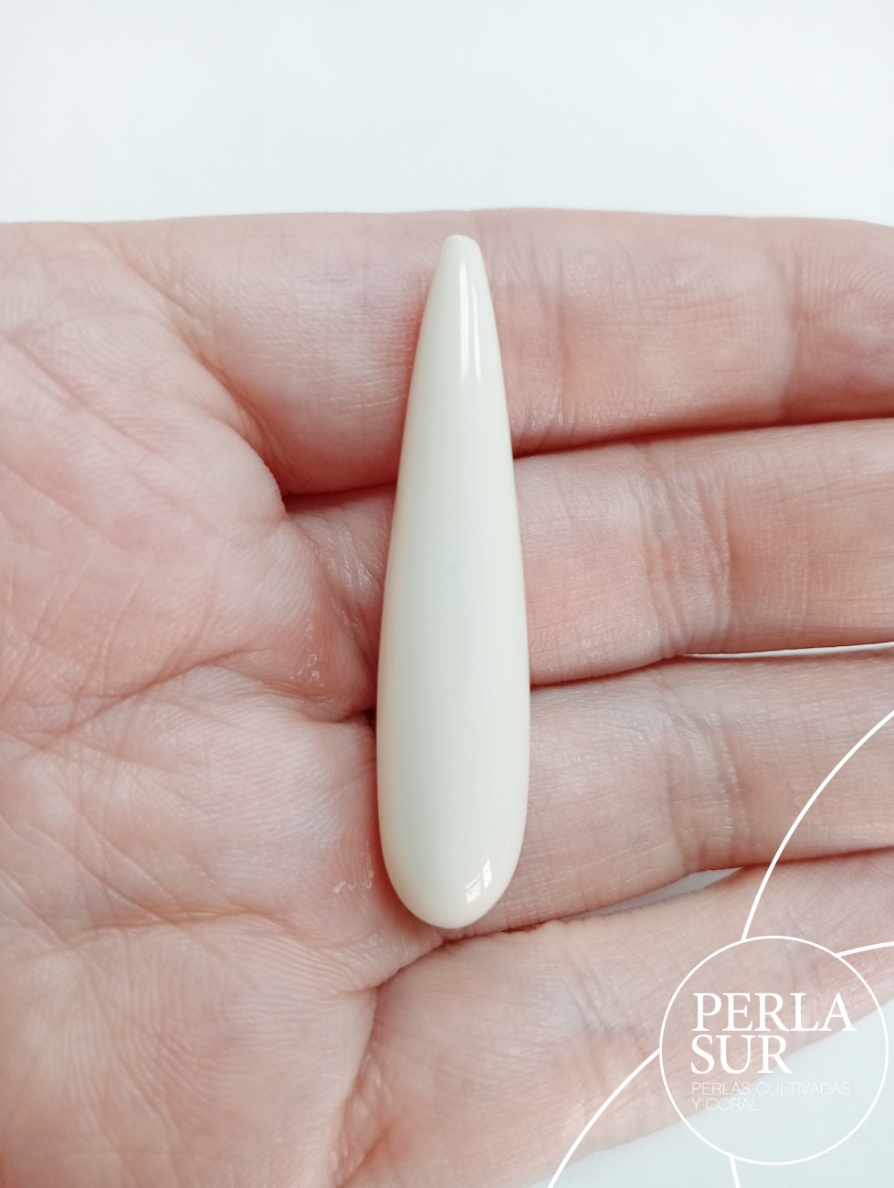 Perilla 10x45mm 1/2t sintético (marfil)