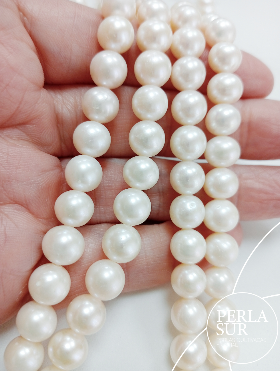 Hilo perla redonda 7'5-8mm blanca
