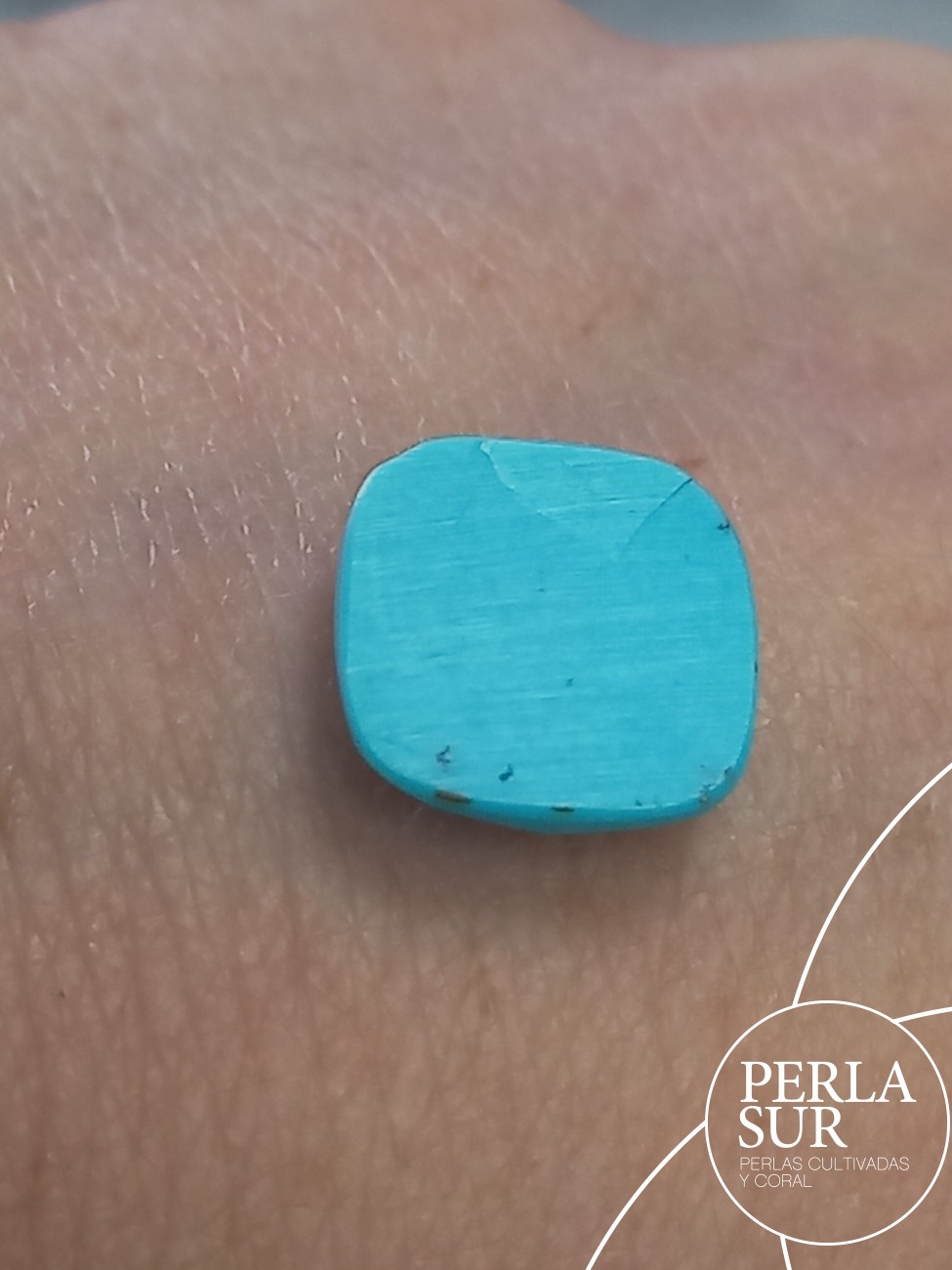Lote cabujón 12mm antik turquesa natural