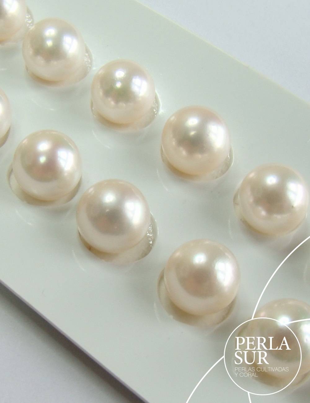 Pareja perla akoya 1/2t 8-8'5mm blanca