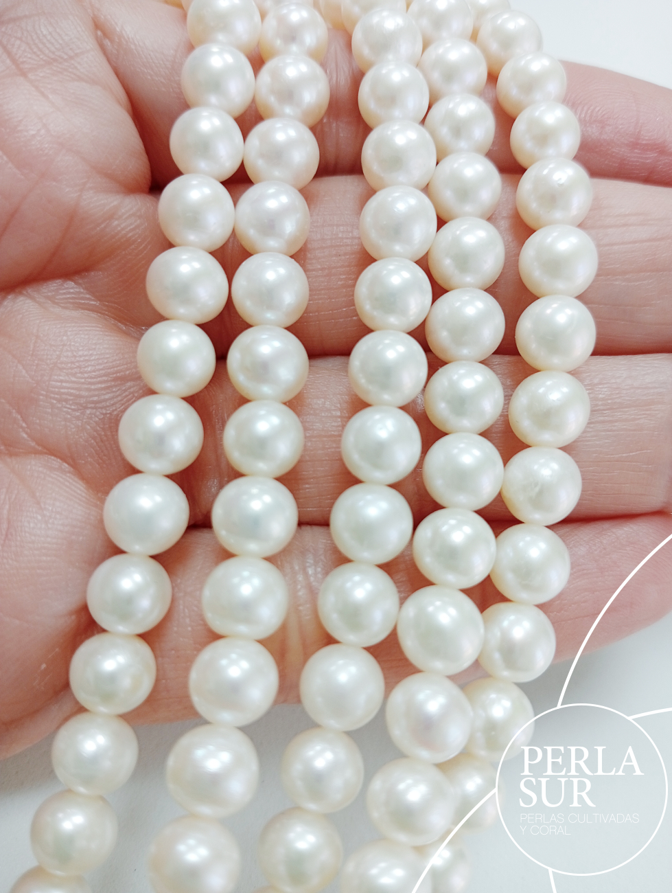 Hilo perla redonda 6-6'5mm blanca