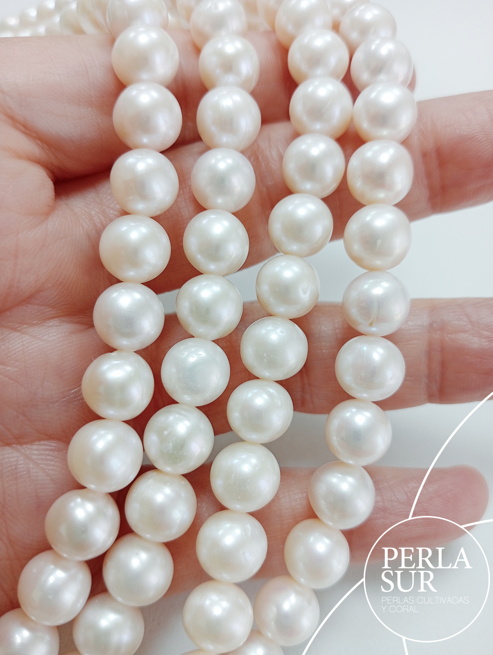 Hilo perla redonda 8-8'5mm blanca