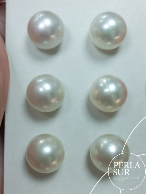 Pareja Perla Australiana Redonda 12'5-13mm C