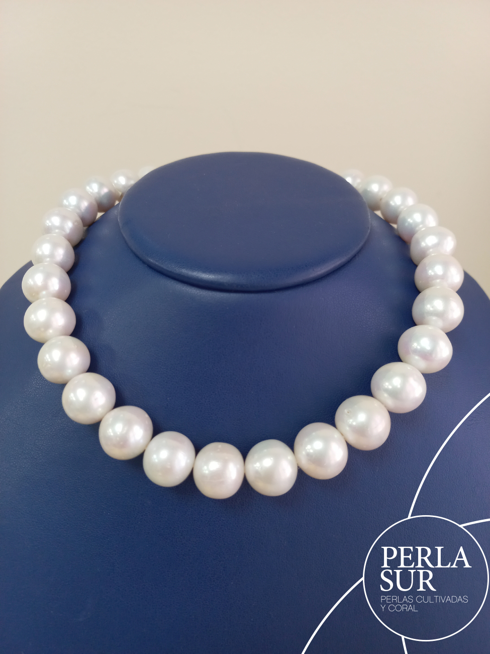 Hilo perla redonda EDISON 13-15mm blanca