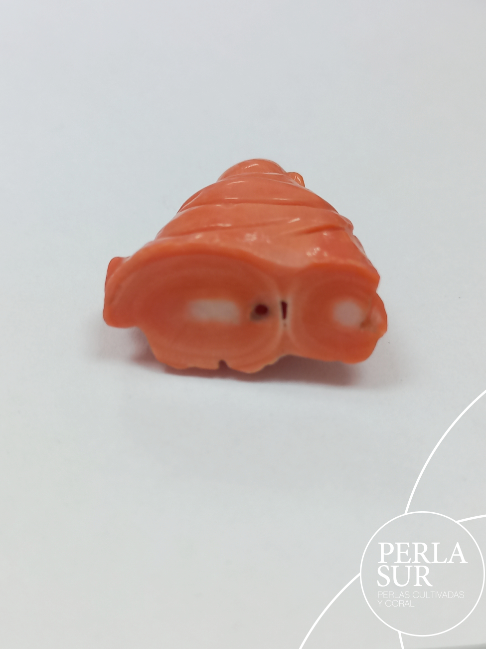 Netsuke Coral Japonés Buda 2 - Imagen 3