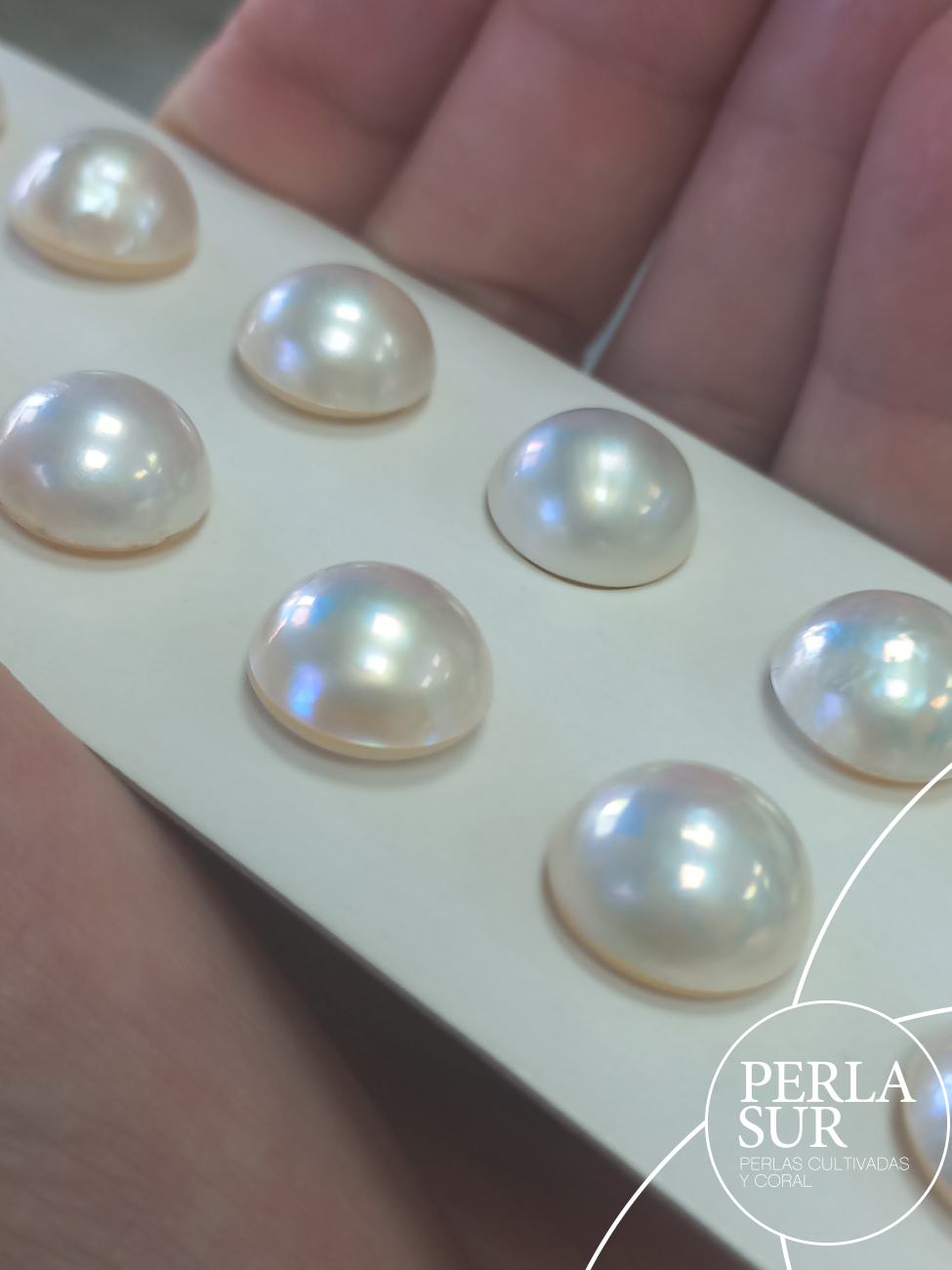 Perla Mabe 13'5-14mm Lisas Tornasol - Imagen 2
