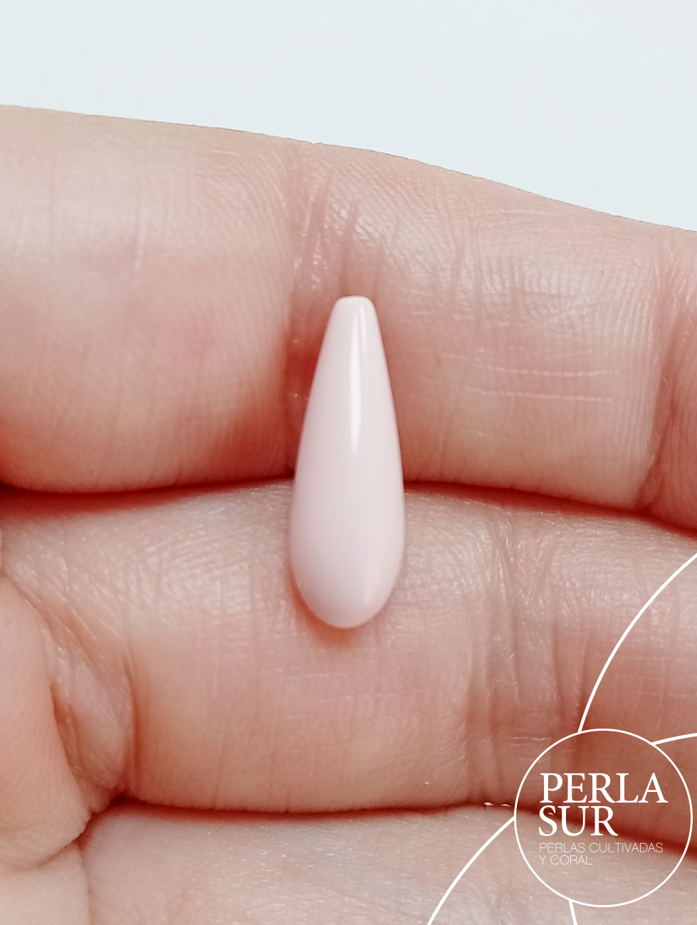 Perilla 6x16mm 1/2t coral sintético (piel de ángel)