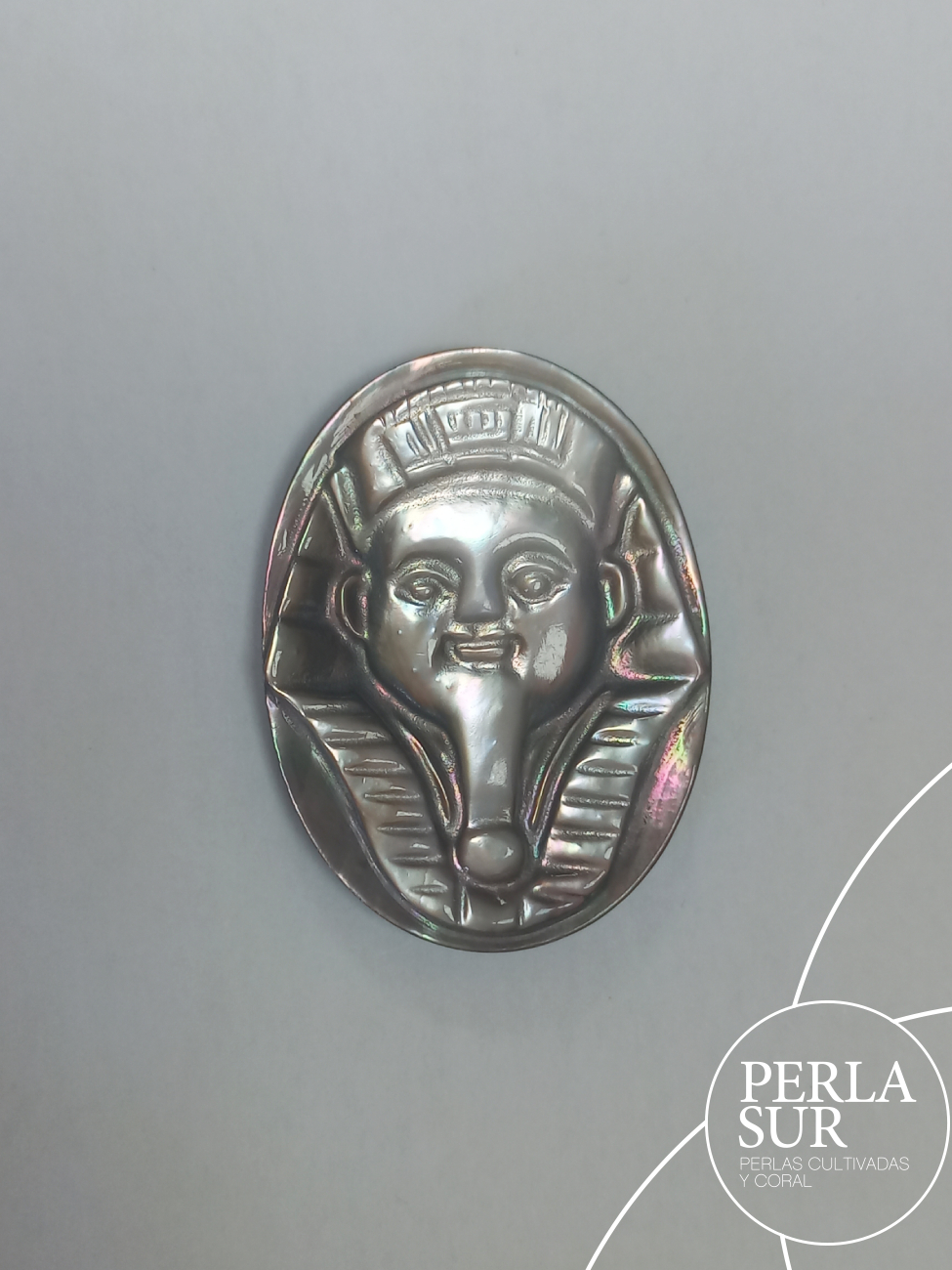 Faraón 22'5x30'5mm Camafeo Nácar Tahití