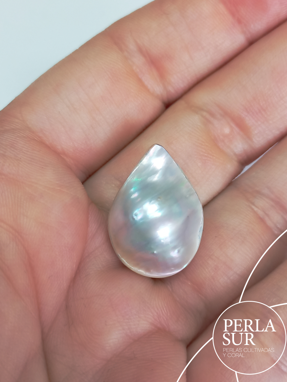 Mabe lágrima barroca gris 22x16x11mm